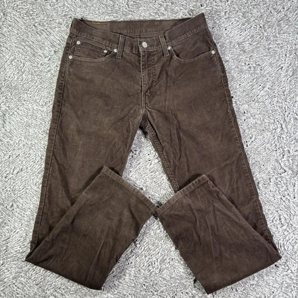 Levi 511 Corduroy Pants Lot Of 2 Mens 31x30 Preppy Stretch Designer Business